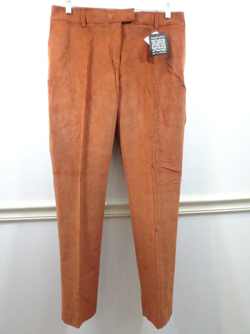 Paul & Joe Corduroy Brown Pants Size 42 Made in France NEW